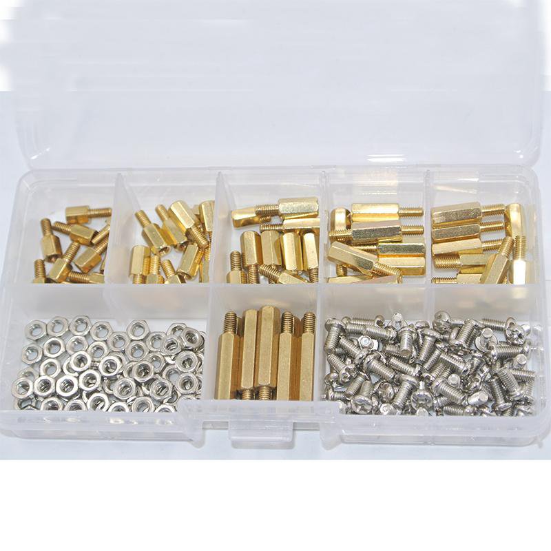 Brass Hex Spacer M2 Screw Nut Separator Standoff Set – 1 Or 120pcs For PCB Projects