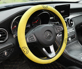 Cartoon Pattern Linen Steering Wheel Covers