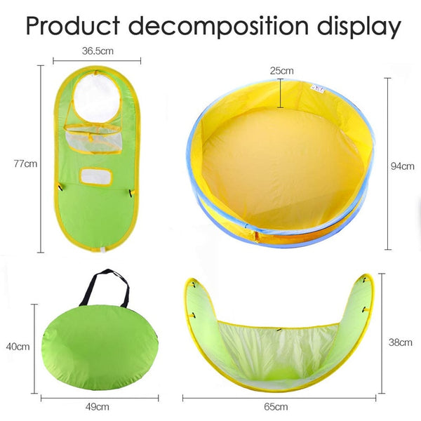 Mini Round Sunshelter Inflatable Kid Mobile Park Baby Swimming Pool
