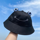 Adults Fashion Frog Hat Funny Cotton Bucket Hat