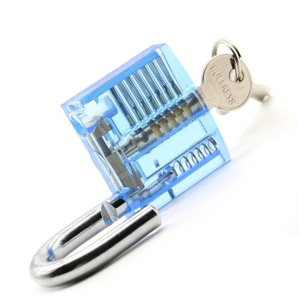 Transparent Visible Locksmith Hand Tools Lock Pick Set With Broken Key Removing Hooks Hardware