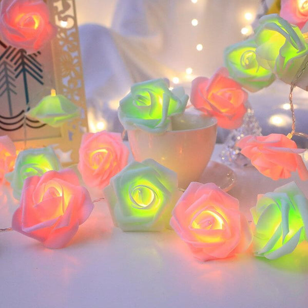 Roses Flower Fairy LED Decorative Lights Battery Powered String Light