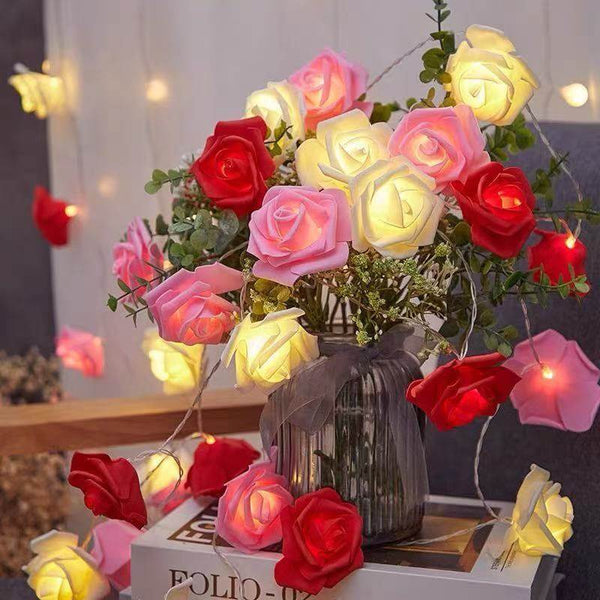 Roses Flower Fairy LED Decorative Lights Battery Powered String Light