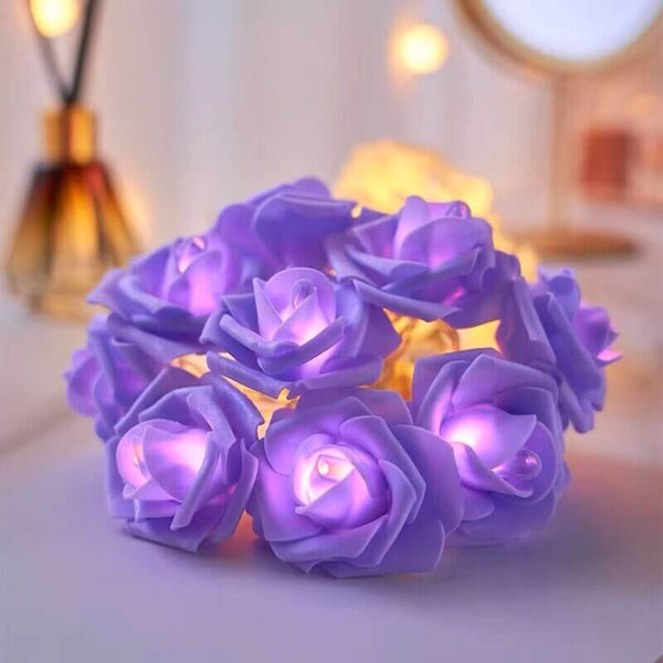 Roses Flower Fairy LED Decorative Lights Battery Powered String Light