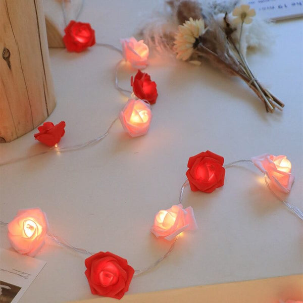 Roses Flower Fairy LED Decorative Lights Battery Powered String Light