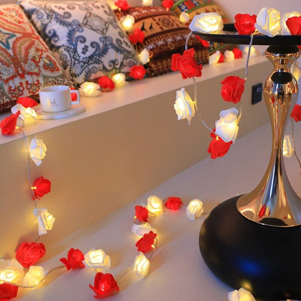 Roses Flower Fairy LED Decorative Lights Battery Powered String Light