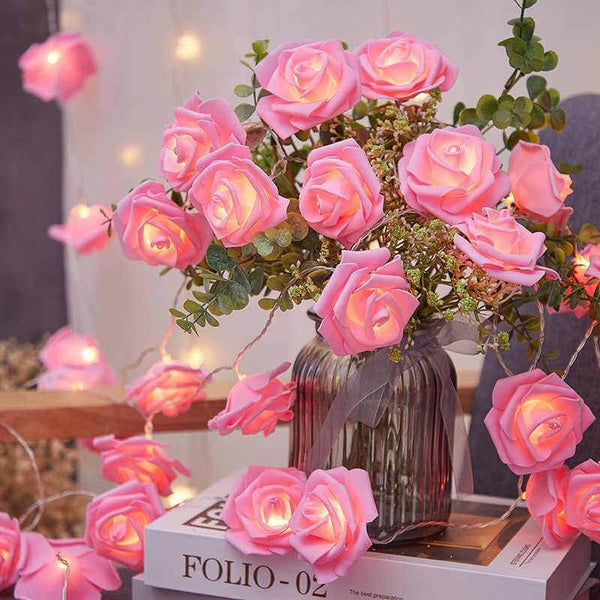 Roses Flower Fairy LED Decorative Lights Battery Powered String Light