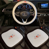 Universal Fit Carton Embroidery Anti-Slip Cute Steering Wheel Cover for Women-B07