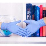 100pcs Disposable Latex Gloves-Blue