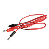102 cm Multimeter Probe Electrical Clamp Alligator Testing Cord Lead Clip to Banana Plug Cable Leads Test Accessories