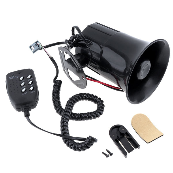 6 Sounds 12V 120DB Loud Air Horn Siren Speaker for Car Boat Megaphone with MIC Loud Speaker Siren