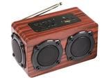 Wood Wireless Bluetooth Speaker Subwoofer Family Portable Speaker with Rod Antenna