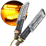 2pcs LED Turn Signal Motorcycle Light Lamp Indicator Blinker Light Amber Blade 12V