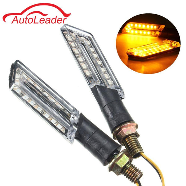 2pcs LED Turn Signal Motorcycle Light Lamp Indicator Blinker Light Amber Blade 12V