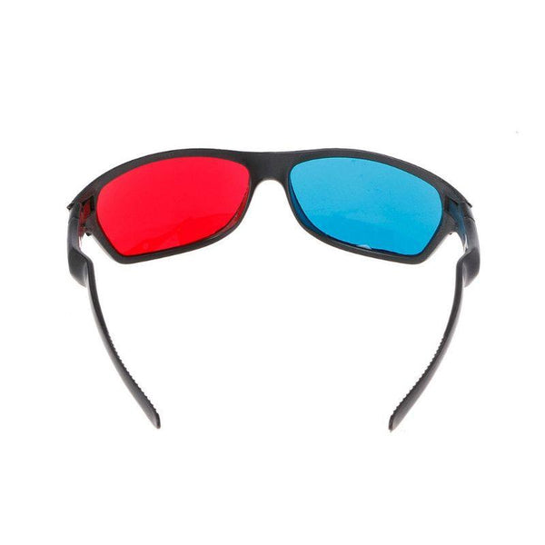1PC 3D Glasses Universal White Frame Red Blue Anaglyph 3D Glasses For Movie Game DVD Video TV