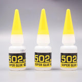 3Pcs Instant Quick-drying Cyanoacrylate Adhesive 502 Super Glue