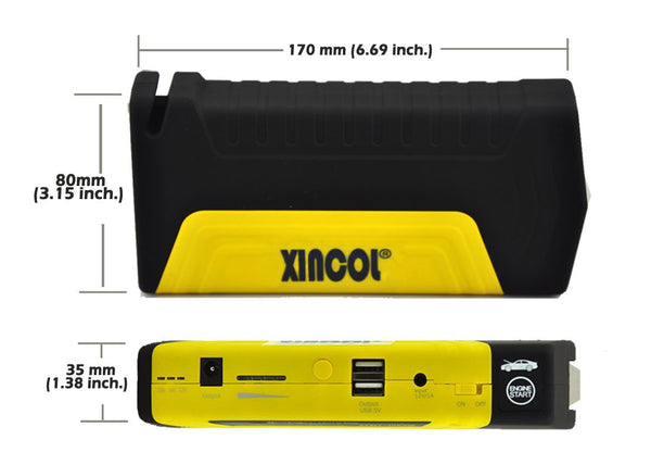 XINCOL X8 Combo Kit 600A Peak Car Battery Jump Starter 12V 18800mAh With Portable Car Air Compressor