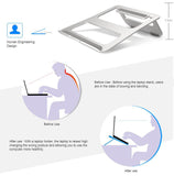High Quality Foldable Aluminium Portable Metal Laptop Stand For MacBook Lenovo HP Acer Notebook