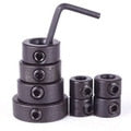 8pcs Woodworking Drill Depth Stop Collars Ring Dowel Shaft Chuck Wrench For Woodworking Tools 3-16mm