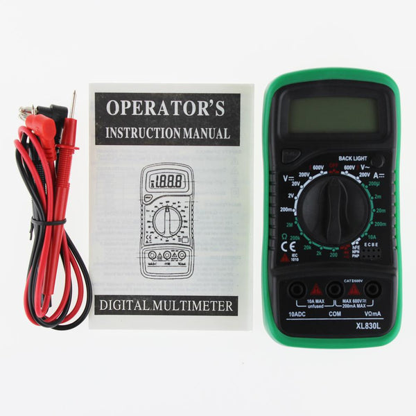 Digital Multimeter Voltmeter xl830l Ammeter AC DC OHM Volt Tester LCD Test Current Multimeter Overload Protection