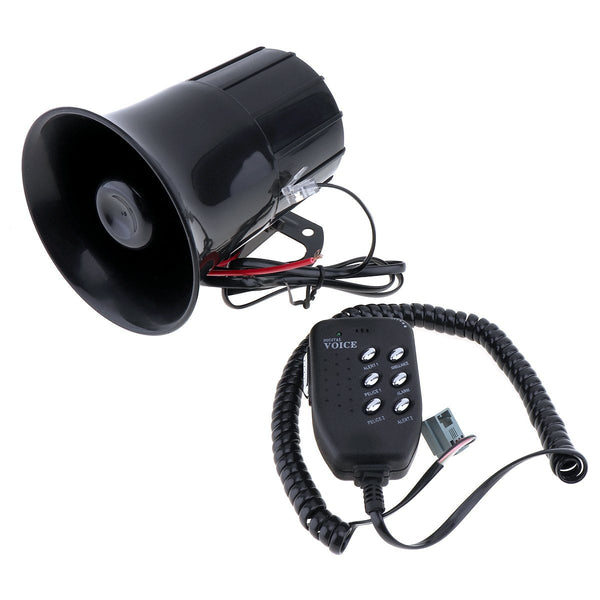 6 Sounds 12V 120DB Loud Air Horn Siren Speaker for Car Boat Megaphone with MIC Loud Speaker Siren