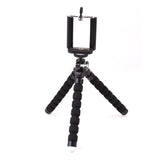 Flexible Cell Phone Tripod With Bluetooth Remote Control Mini Tripod for iPhone 8 Any SmartPhone Light Monopod with Phone Clip