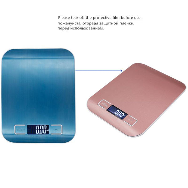 10KG 1g Digital Kitchen Stainless Steel Scale Food Diet Kitchen Cooking 10000g x 1g Weight Balance Electronic Scales