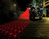 Universal LED Car Motorcycle Laser Fog Light Anti Collision Tail Lamp Auto Moto Braking Parking Signal Warning Lamps Car styling
