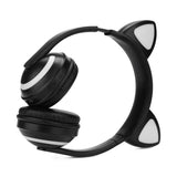 Cat/Rabbit/Deer/Devil Ear Headphones 7-Color LED Flashing Glowing Ear Headset Wireless Bluetooth Headphone For Girls Kids Gaming