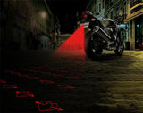 Universal LED Car Motorcycle Laser Fog Light Anti Collision Tail Lamp Auto Moto Braking Parking Signal Warning Lamps Car styling