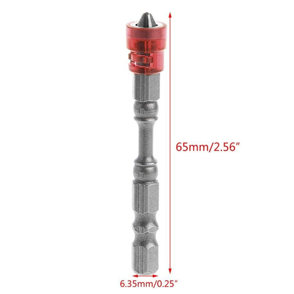 5 Pcs 65mm Anti Slip Electric Hex Magnetic Screwdriver Phillips S2 PH2 Single Head Bit Tool W310