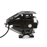 2pcs Motorcycle LED Headlight 125W 3000LM U5 Waterproof Driving Spot Head Lamp Fog Light Switch Motorcycle Accessories