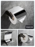 Modern Stainless Steel Wall Mount Toilet Paper Holder with Shelf