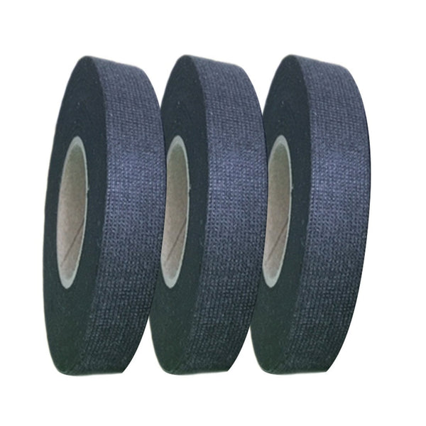 3pc of 19mm x 15m Heat-resistant Adhesive Flannel Fabric Cloth Tape Cable Harness Wiring For Car Auto Repair Parts Tool