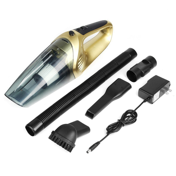 120W High Power Rechargeable Car Vacuum Cleaner Dry&Wet Use With LED Light Cordless Vacuum Cleaner