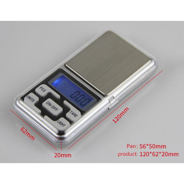 Mini Digital Weight Pocket Scales 0.1/0.01g LCD Display with Backlight 100-500g Electric Pocket Jewerlry Gram Weight Balance