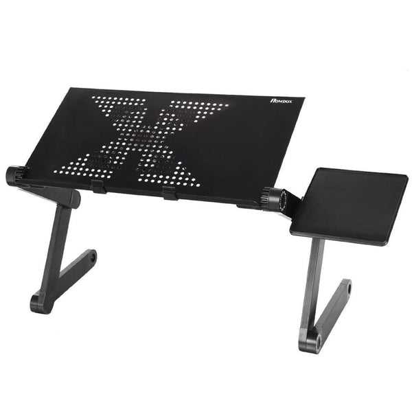 Ergonomic Foldable Laptop Stand Portable Laptop Mesa Notebook Table With USB Fan and Mouse Pad