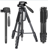 Portable Aluminum Alloy Camera Tripods For Cameras with 3-Way Swivel Pan Head Carrying Bag for Sony/Canon  70 inches/177cm