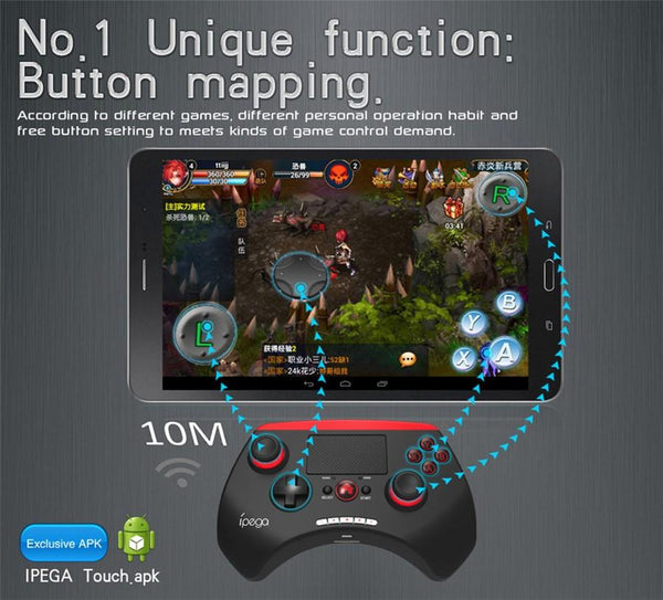 ipega-PG-9028-Bluetooth-Wireless-Game-Pad-Controller-Gamepads-Joystick-Stretchable-Holder-Touchpad-For-Android-iOS 