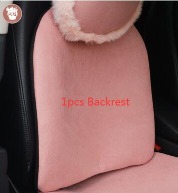 Pink Love Heart Car Suede Plush Car Steering Wheel Cover Rearview Mirror Cover Car Seat Belts Pads Heardrest Handbrake Cover Set
