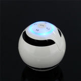 Handfree Rechargeable Mini Ball LED Speakers TF FM Radio With Mic MP3 Audio -F175