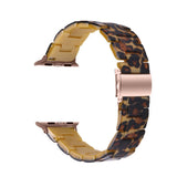 Stylish Resin Watchband Buckle Watch Strap for Apple Watch 44mm 40mm 42mm 38mm iwatch Series 5 4 3 2 1