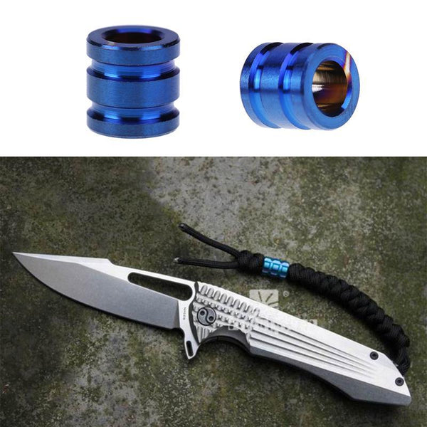 Titanium Alloy TC4 Knife Beads Knife Lanyard Paracord Rope Knife Fall EDC Multi Tools Outdoor Camping Knife EDC Gadgets Pendant