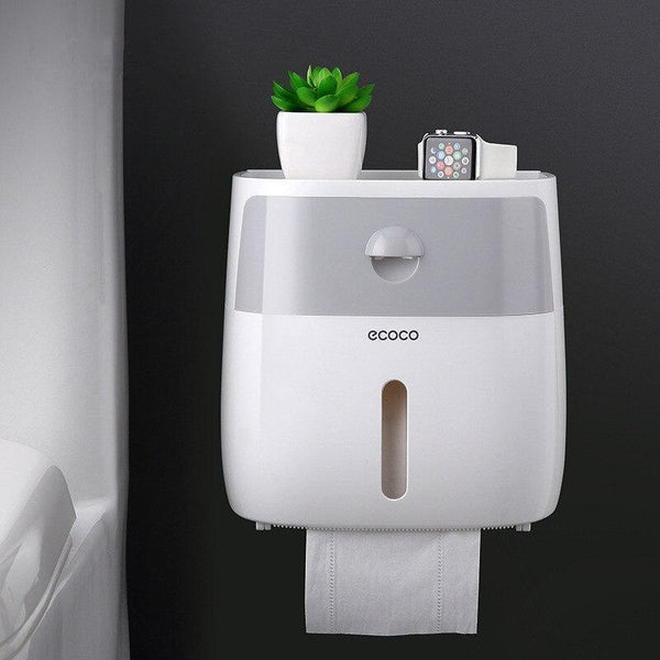 Waterproof Wall Mounted Toilet Paper Holder Tray