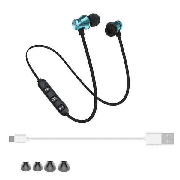 Magnetic Wireless Bluetooth Earphone Bass Stereo Headset Earphone