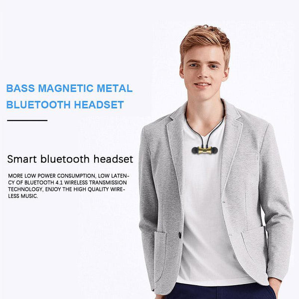Magnetic Wireless Bluetooth Earphone Bass Stereo Headset Earphone