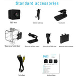 Mini Camera 1080P Full HD with Waterproof Case Night Vision Motion Detection Small Video Outdoors Sports Camcorder