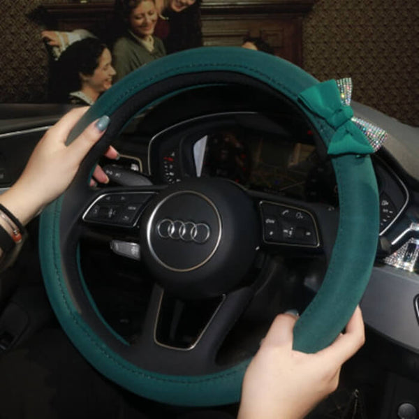 emerald-green-steering-wheel-covers-with-crystal-diamonds