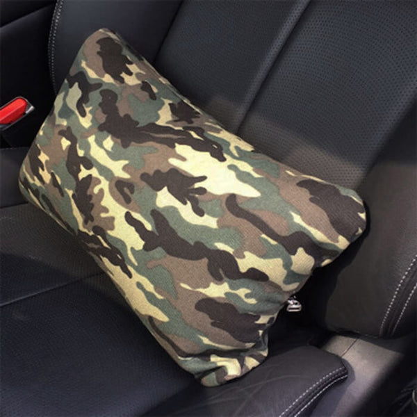 camo car waist cushion pillow