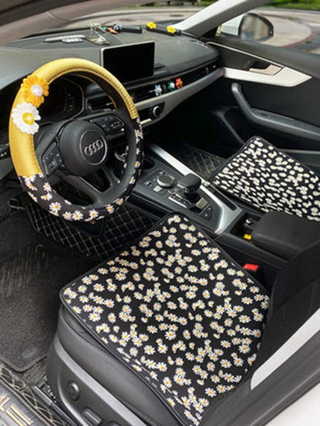 Fashionable Daisy Steering Wheel Covers For Women